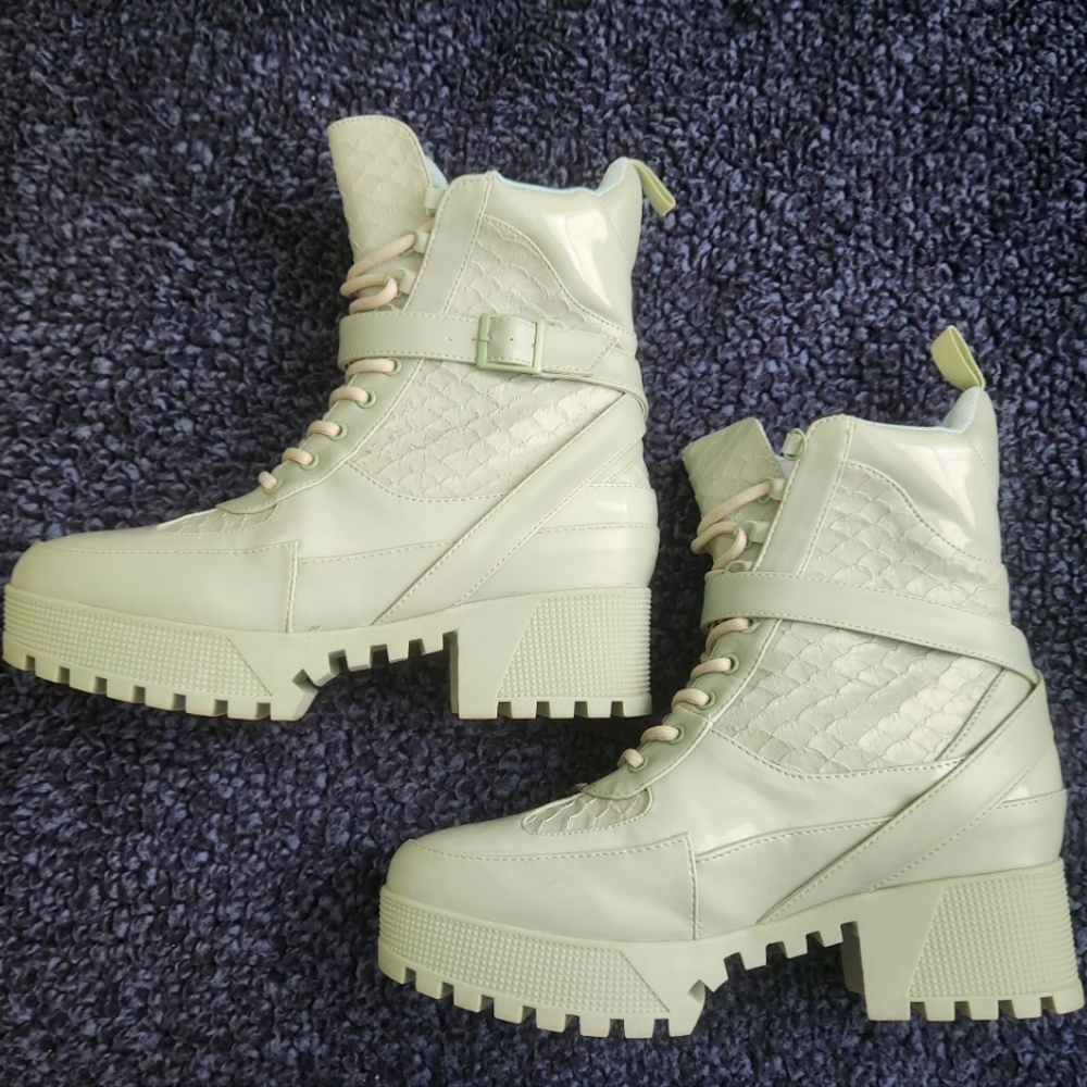 Lace-Up Combat Boots